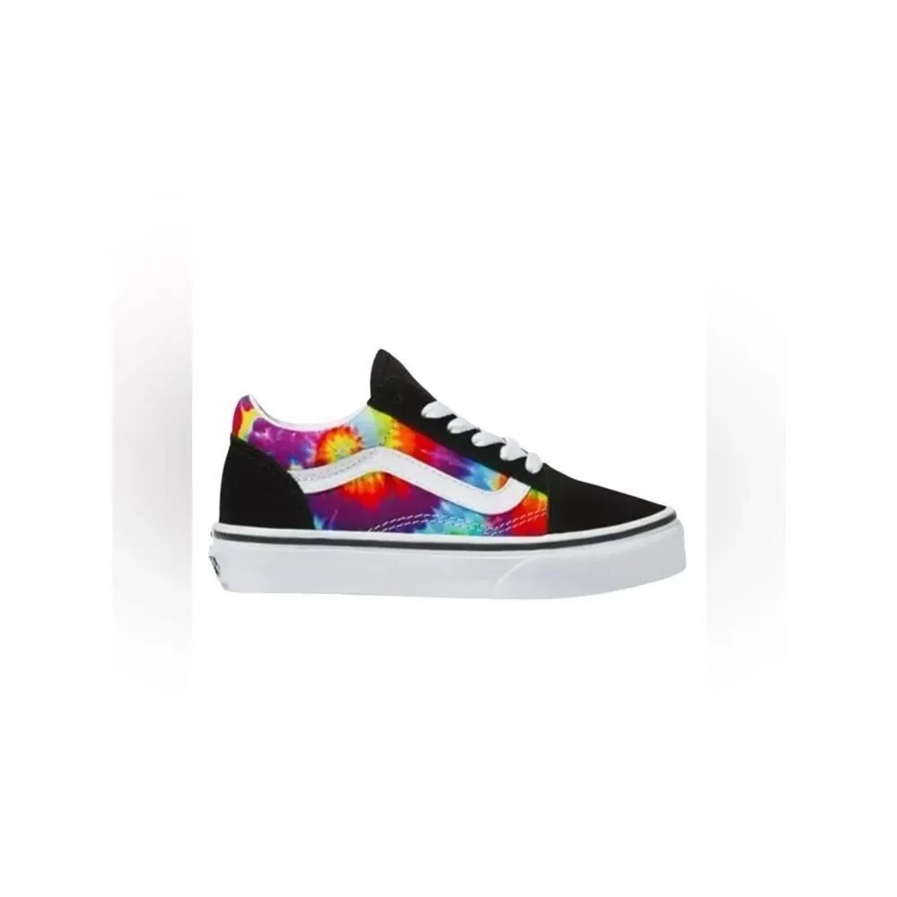 Vans OLD SKOOL SPIRAL TIE DYE SNEAKERS kids Size 1